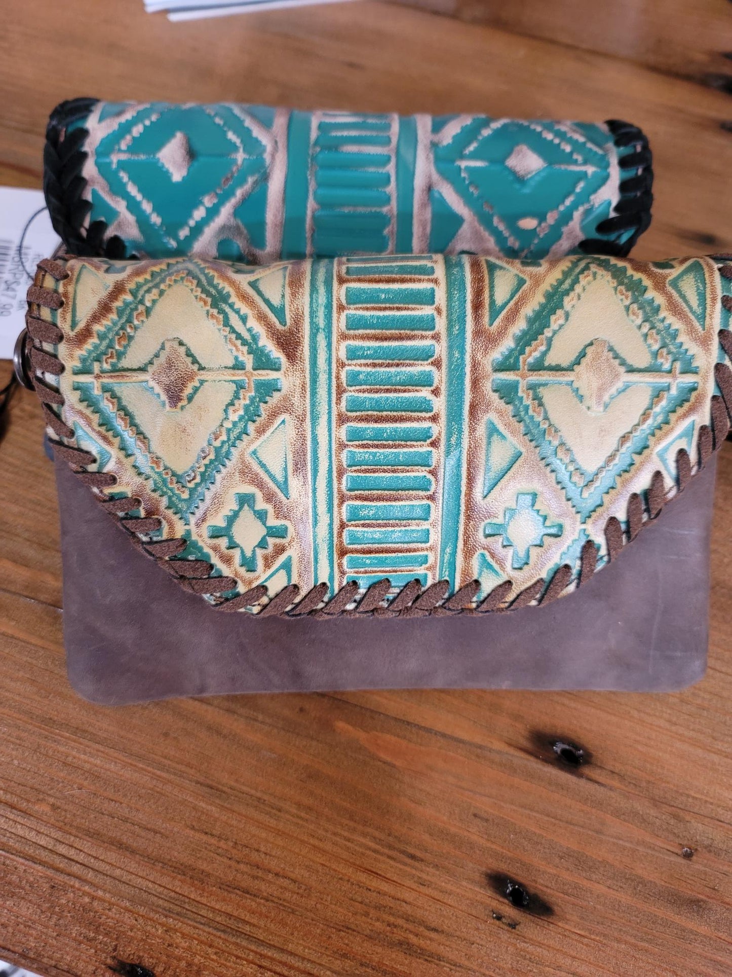 Aztec Leather Handbag