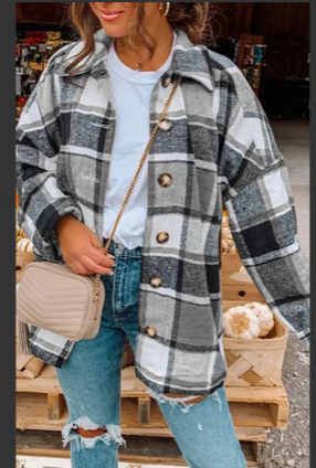 Plaid Shirts Flannel Shacket