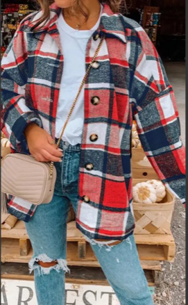 Plaid Shirts Flannel Shacket