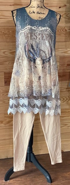 Western Lace Top