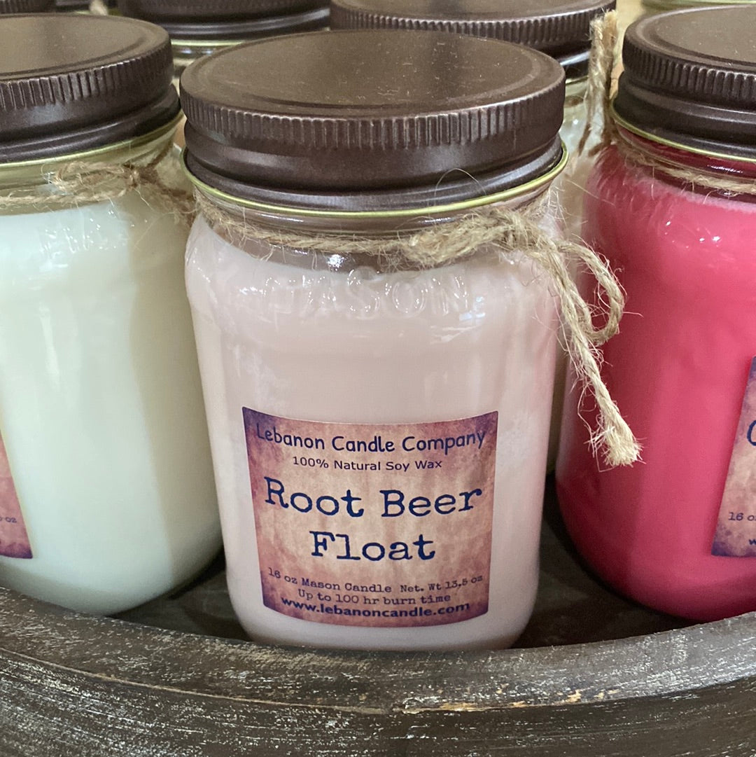 Root Beer Float Candle