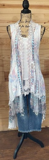 Long Lace Vest Duster