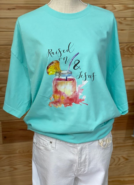 RAISED ON SWEET TEA SS TEE